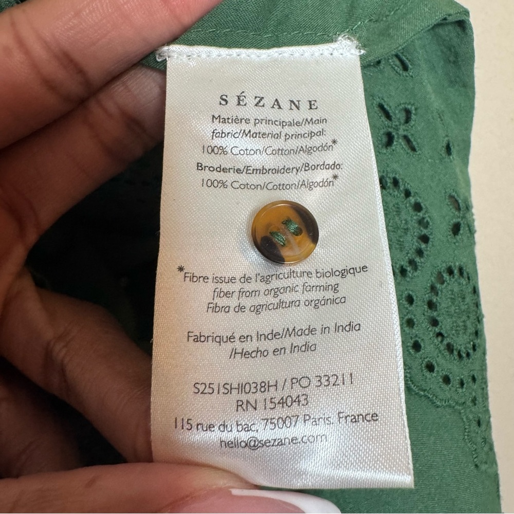 Sezane Dalhia Button Down Top - Picture 9 of 13
